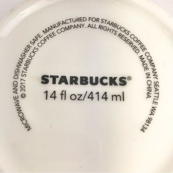 Starbucks 2017 White Green Mermaid Graphic 14 oz. Mug - Picture 11 of 11